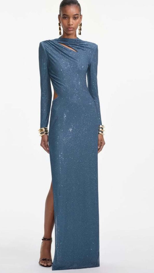 Celeste backless gown
