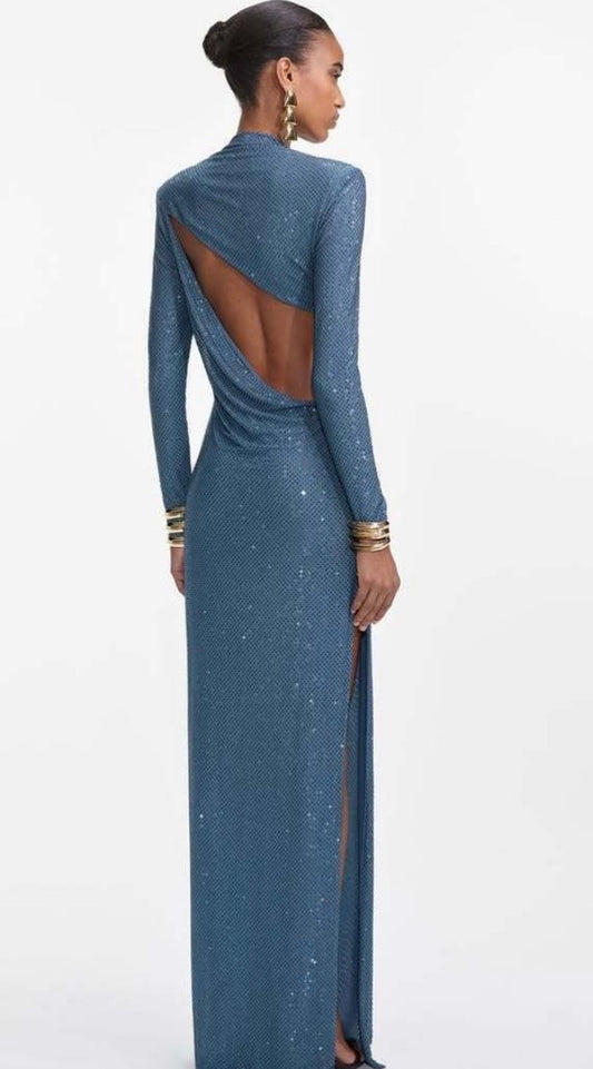 Celeste backless gown
